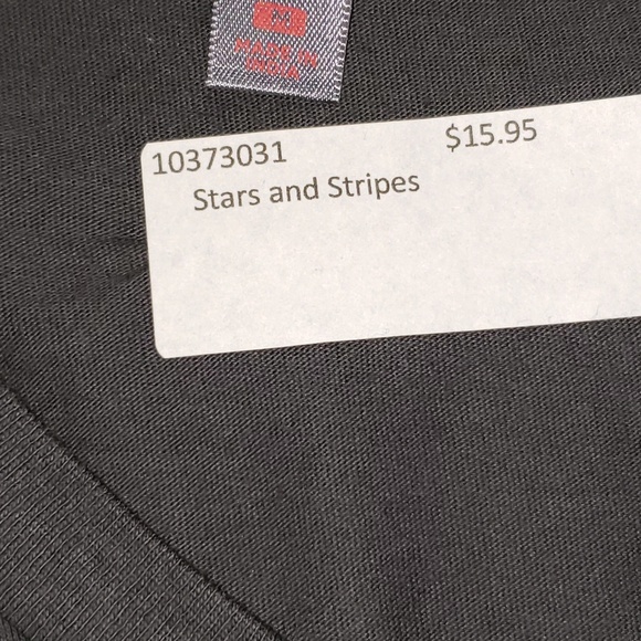 Gray Workout Tee Stars N Stripes - Picture 3 of 4